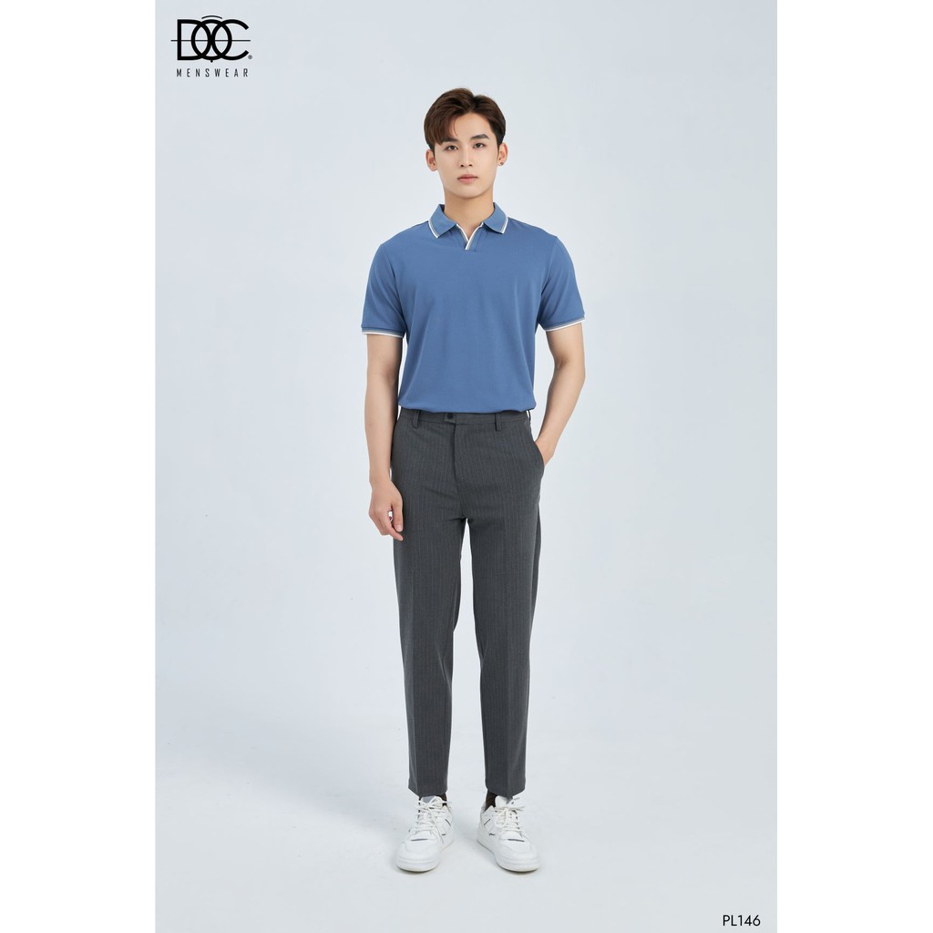 Áo Polo Nam Cotton Trơn Cổ Bẻ Phối Viền Slimfit Trẻ Trung Cao Cấp ĐỘC MENSWEAR - PL146