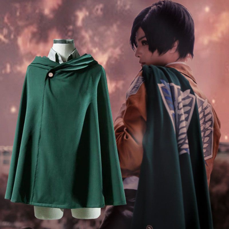 Áo Choàng Cosplay Nhân Vật Eren Levi Mikasa Trong Attack On Titan