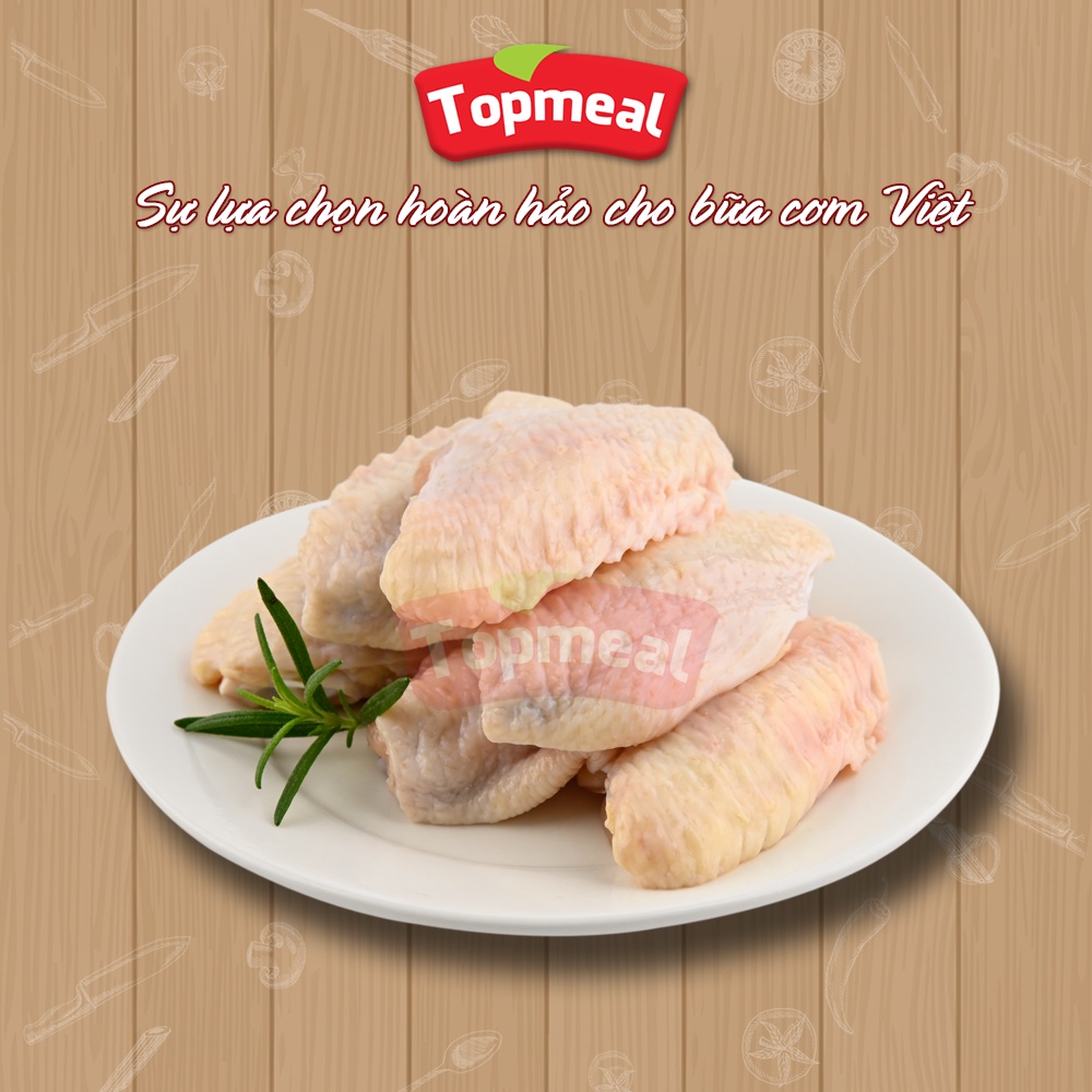 HCM - Cánh gà khúc giữa Topmeal (500g) - Thích hợp với các món chiên, kho,... - [Giao nhanh TPHCM]