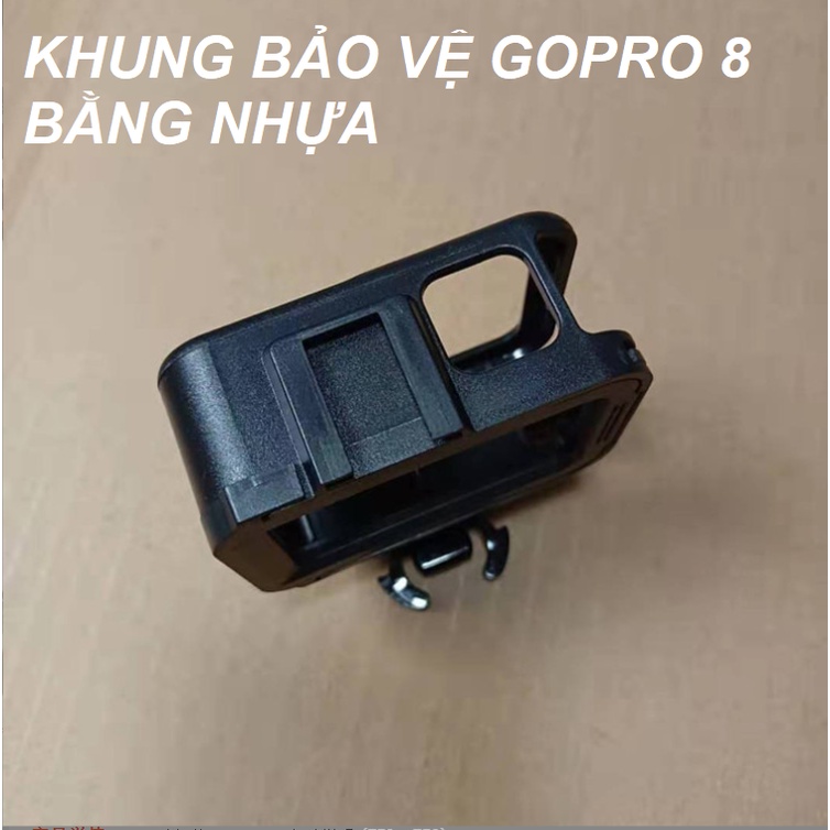 Khung bảo vệ Gopro Hero 8 bằng nhựa dùng bảo vệ thân máy khỏi va đập