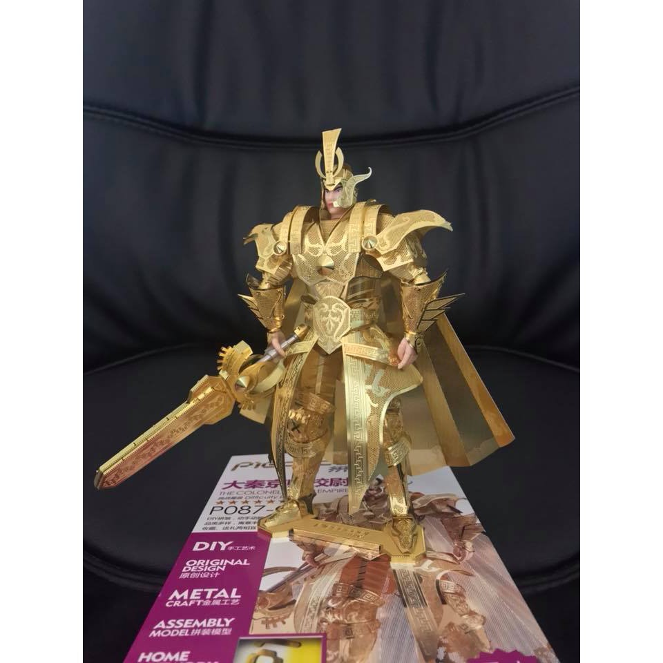 Mô Hình Lắp Ghép 3D Kim Loại Tự Ráp Piececool Triệu Tử Long Vàng - Chưa Lắp