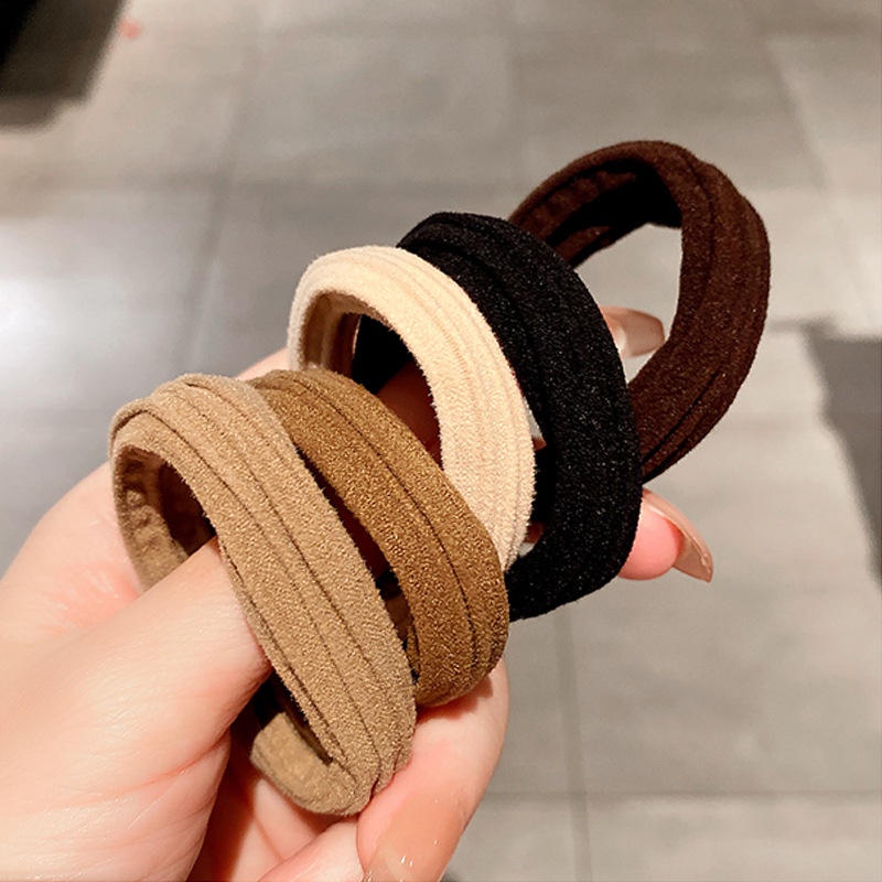 Set 10 Dây Buộc Tóc Ruy Băng Co Giãn Thời Trang Hàn Quốc Cho Nữ