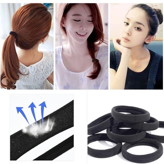 Dây Buộc Tóc Cao Su Co Giãn Màu Đen Thời Trang Cho Nữ