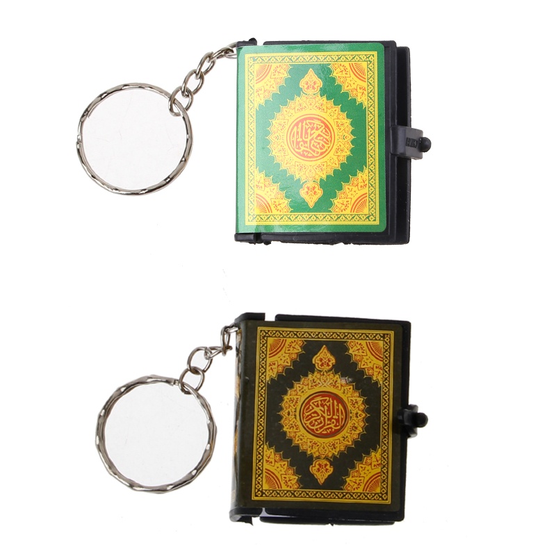 Blg️ Móc Khóa Hình Quyển Sách Ark Quran Ả Rập Mini Cho Đèn Pin