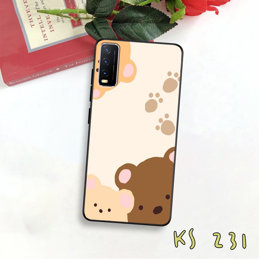Ốp lưng Vivo Y20 - Vivo Y20s - Vivo Y12s - Ốp lưng in hình gấu bear ngộ nghĩnh