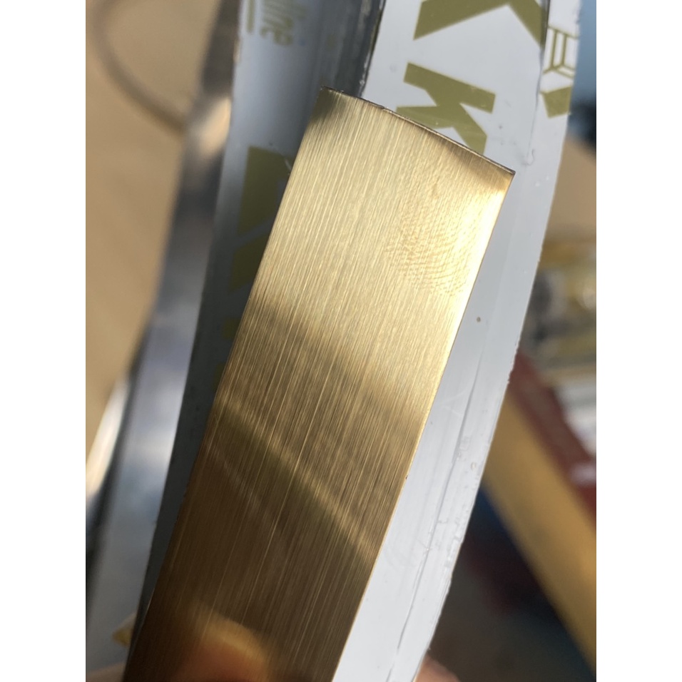 LA Cuộn Trang Trí  Inox Vàng Xước