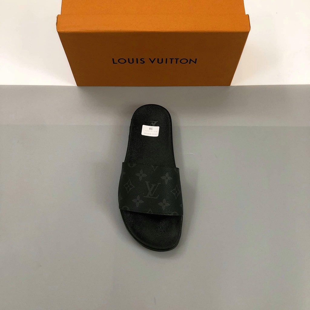 👟HIGH FASHION👟 Dép lê quai ngang siêu cấp Louis Vuitton vân hoa đế đúc MLN HV SIZE 38-43