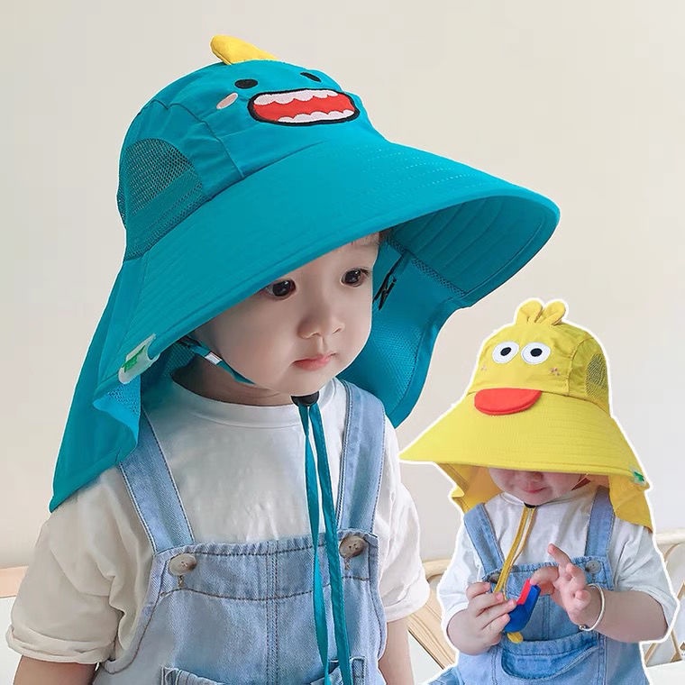 Mũ Vành Rộng Chống Tia UV Có Đèn Led Tiện Dụng Cho Bé