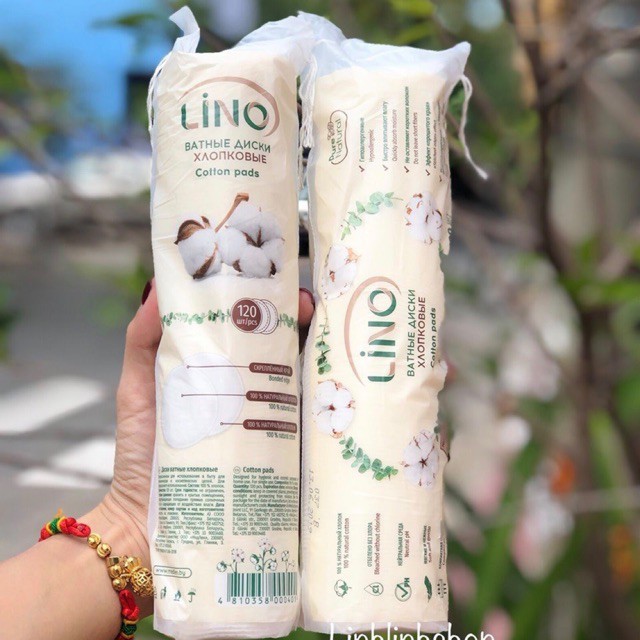 Bông tẩy trang Lino 120 miếng
