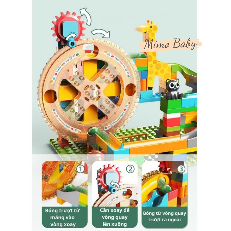 Bộ xếp hình LeGo cao cấp,  đồ chơi lắp ghép cho bé Mimo Baby