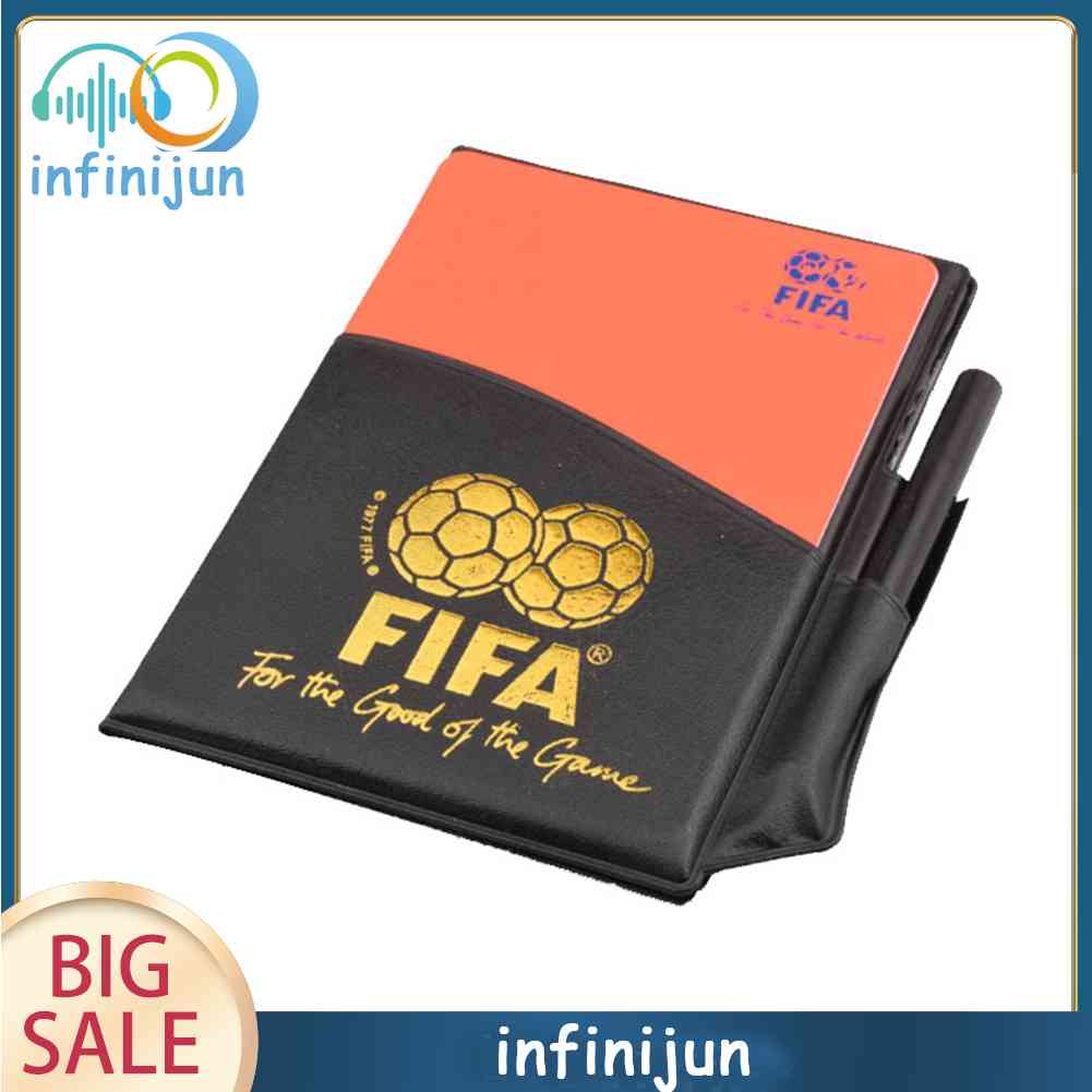 Bộ Thẻ Ghi Âm Trọng Tài Bóng Đá Màu Đỏ / Vàng