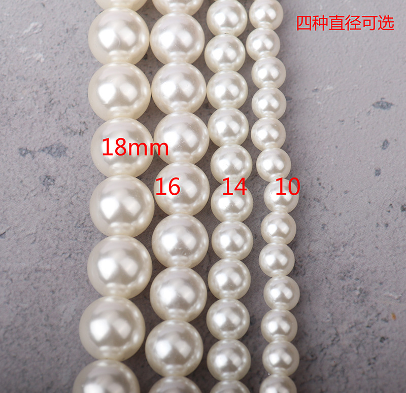 Dây đeo túi xách DIY JASMIN NOIR dáng dài kiểu chuỗi hạt ngọc trai nhân tạo thời trang