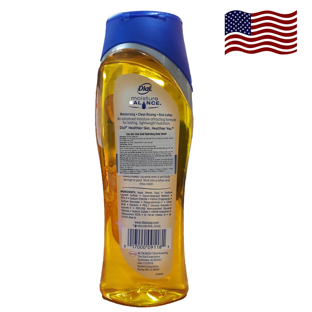 Sữa tắm Dial  Gold 473 ml