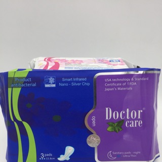 Combo 3 gói Băng vệ sinh Doctor care đêm 4 miếng
