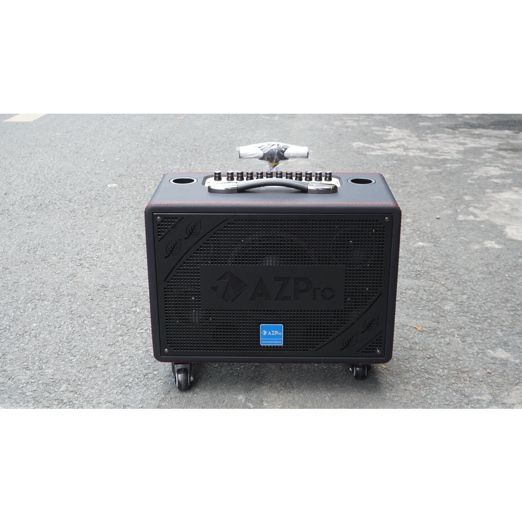 Loa kẹo kéo AZpro AZ-316, Bass 15, 2.1, loa có kèm theo 2 mic UHF  - Chính Hãng