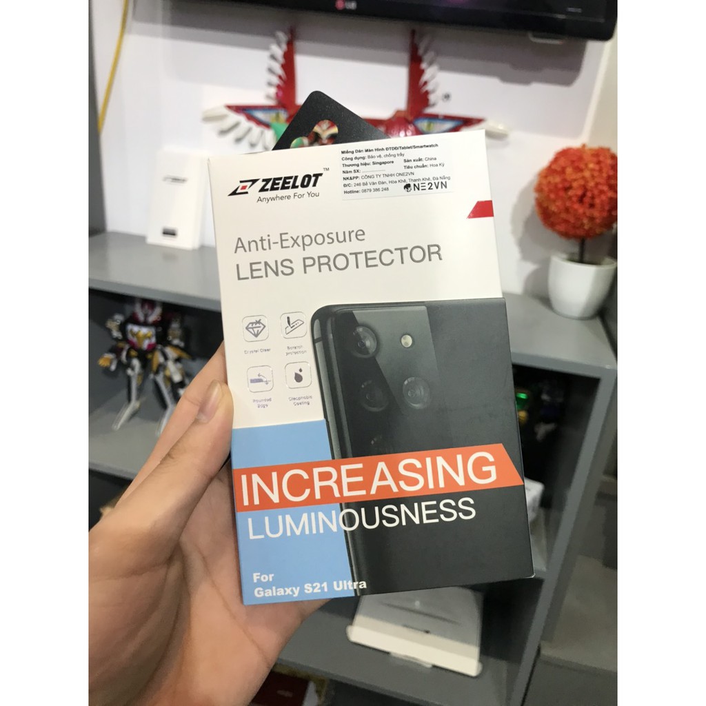 Miếng Dán ZEELOT Cường Lực Camera Samsung S21+/S21Ultra/Note 20 Ultra  - Hàng Chính Hãng