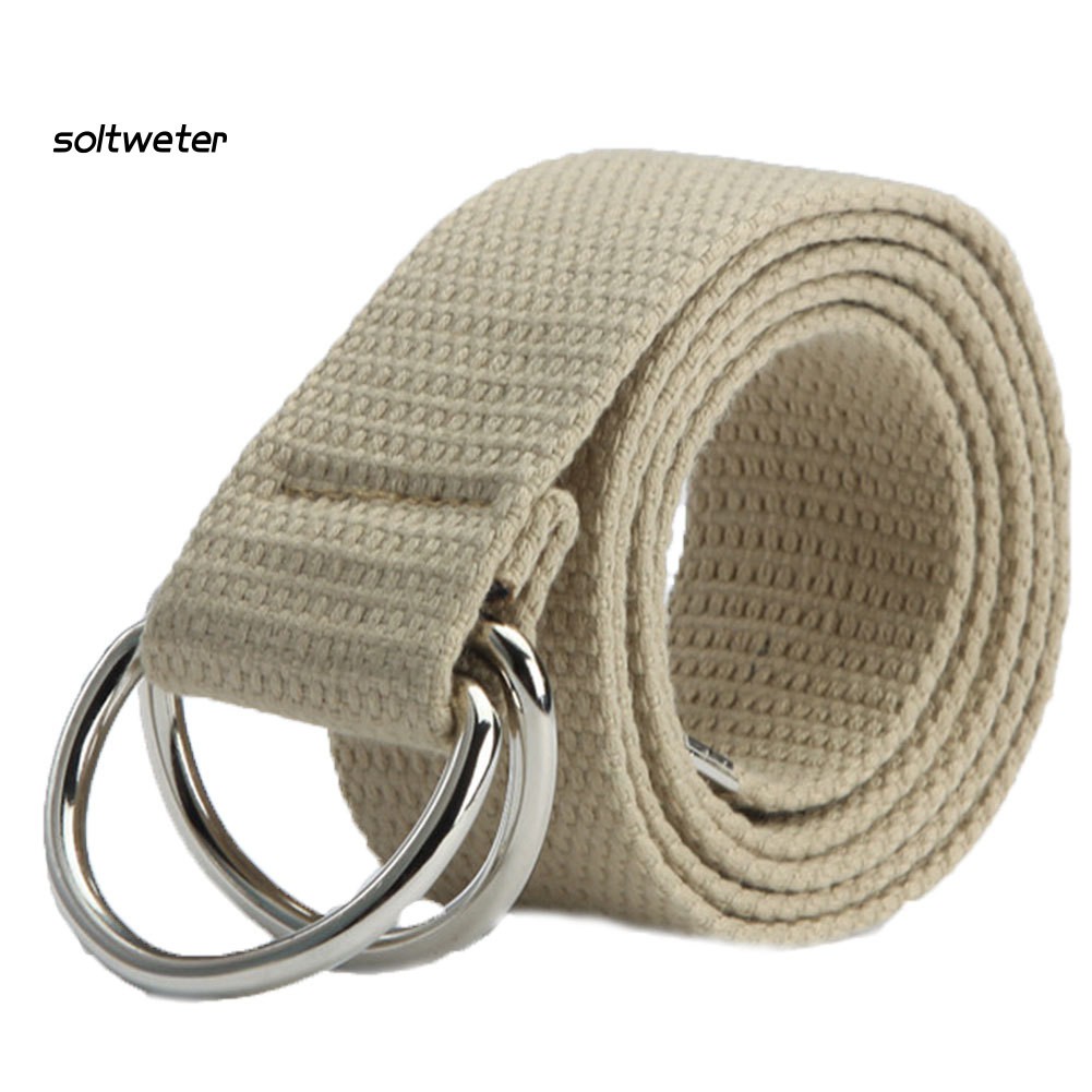 Dây đai bằng vải có khóa gài bằng kim loại thời trang sành điệu cho cả nam và nữ