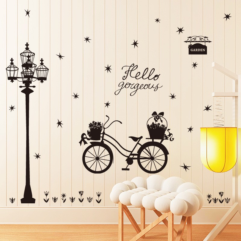 [Nhập BEAUTIFUL Giảm 15%] Decal dán tường - Giấy dán tường - XE ĐẠP ƠI - Scenedecal - SK9264