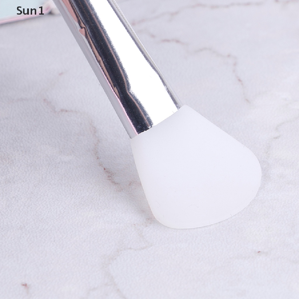 Cọ Silicone Đầu Phẳng Chăm Sóc Da Mặt Tiện Dụng