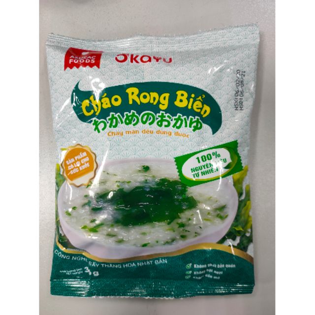 Cháo rong biển sấy Asuzac