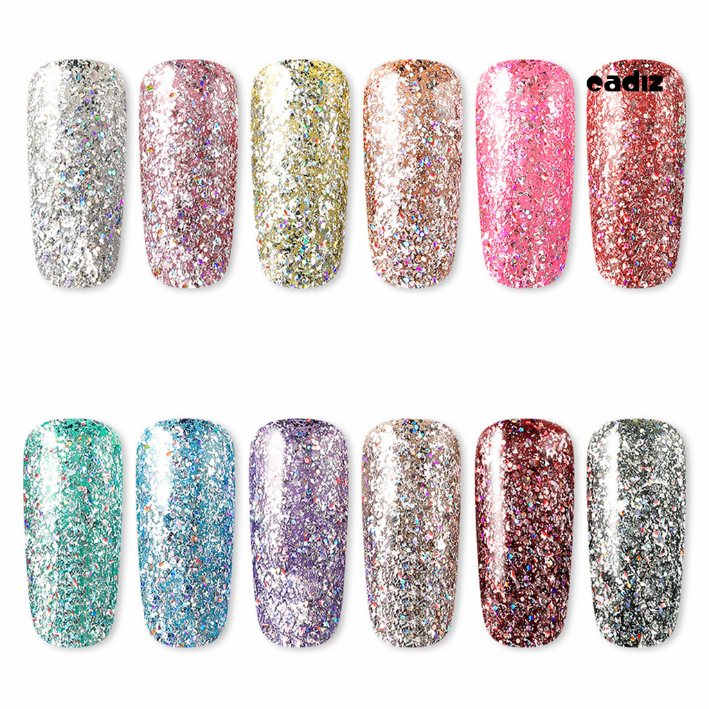 [Hàng mới về] Sơn Móng Tay Gel Kim Tuyến Lấp Lánh Trang Trí Móng Thời Trang Cho Nữ