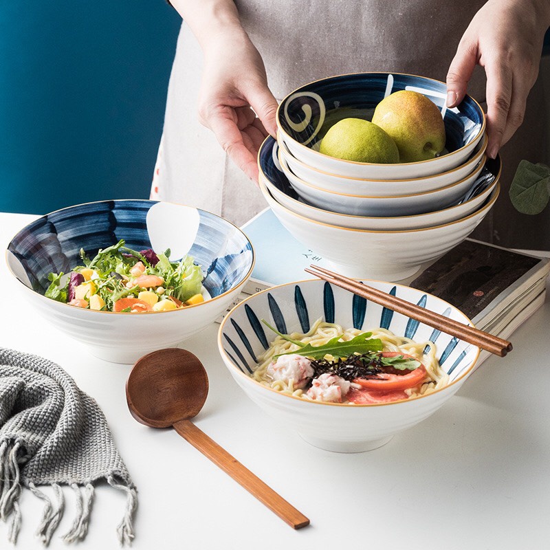 Bát Tô Mì Tô Phở Tô Canh Lớn Hình Nón Phong Cách Nhật