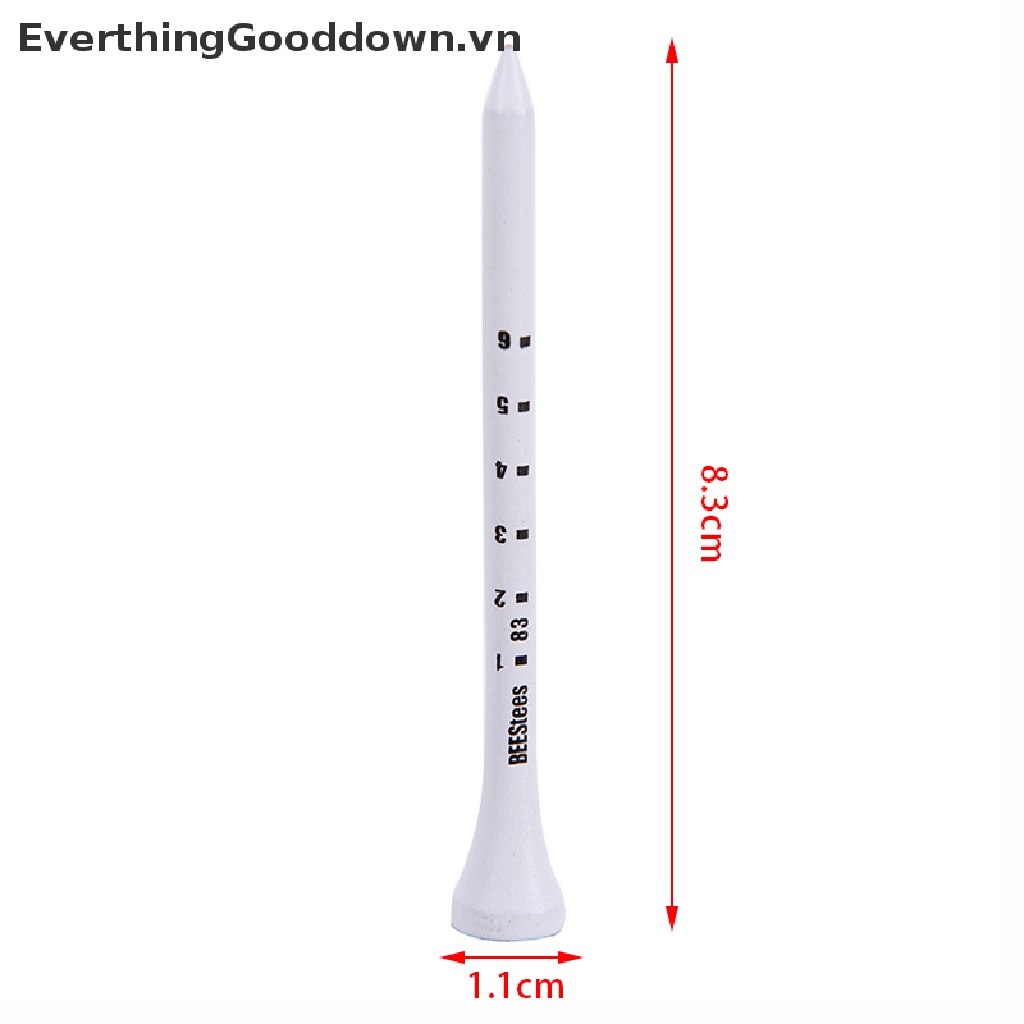 Everthinggooddown Set 50 Tee Golf Chuyên Nghiệp Màu Trắng 83mm
