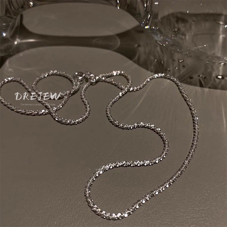 DREJEW Dây Chuyền Kim Tuyến Lấp Lánh Thời Trang Dành Cho Nữ