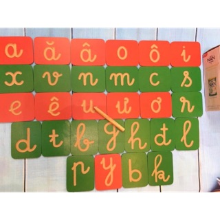 Bộ chữ cái gỗ Tiếng Việt cho bé