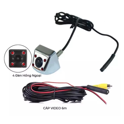 Camera lùi mạ crom 4 mắt hồng ngoại full HD | BigBuy360 - bigbuy360.vn
