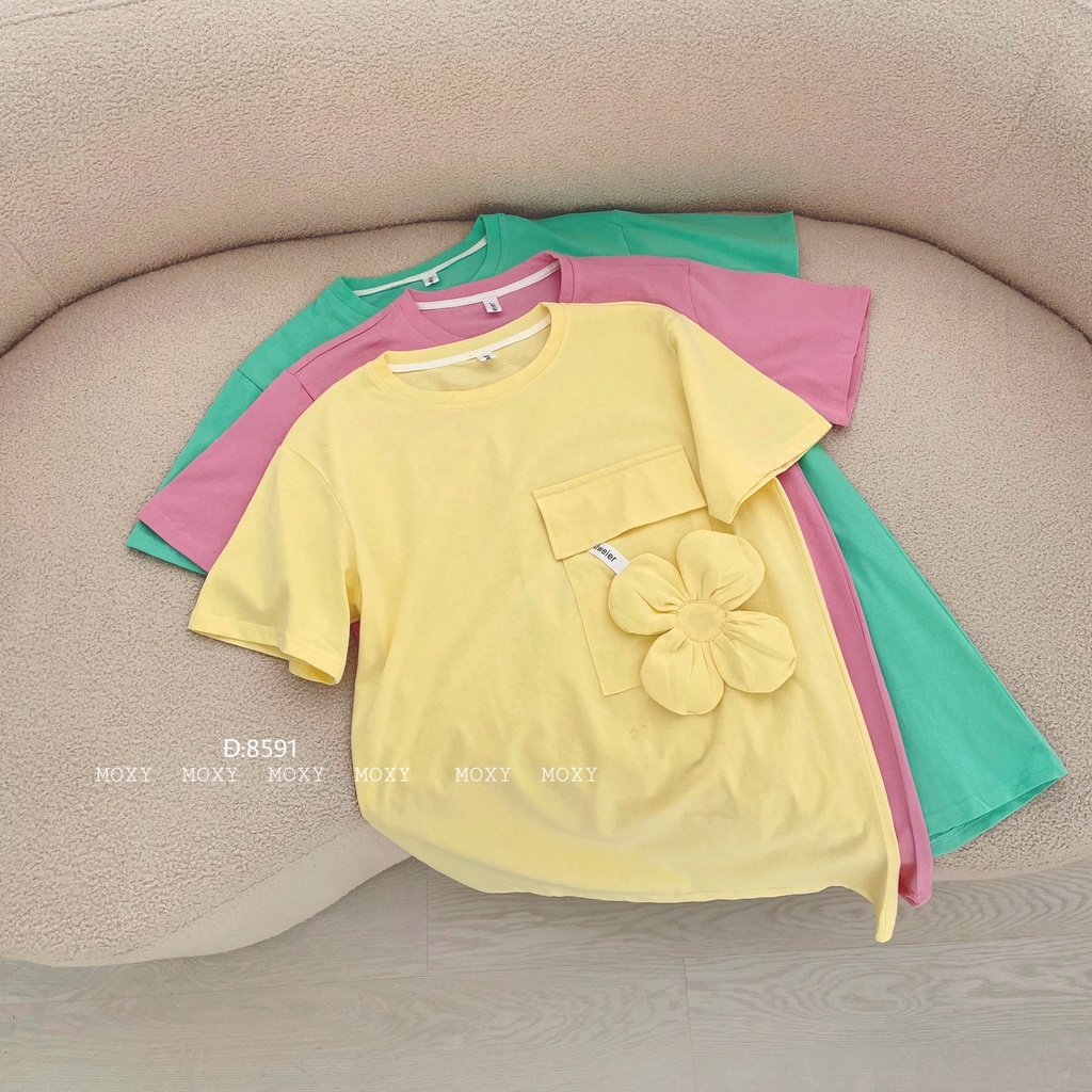 SP008591-Đầm thun đính hoa