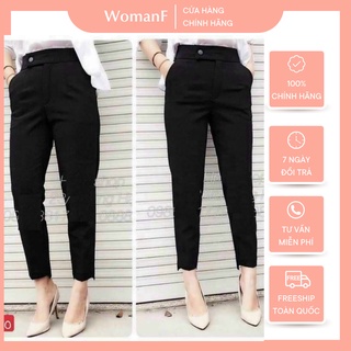  Quần baggy nữ công sở gấu lệch siêu xinh 