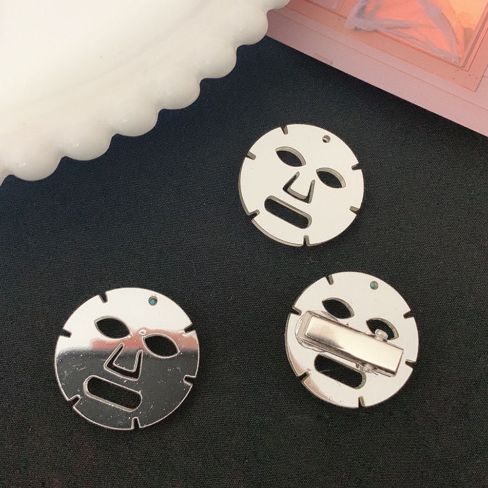 Kẹp Tóc Hình Mặt Nạ Acrylic Sáng Tạo