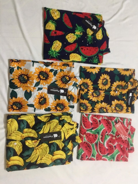 Bộ sơ mi hoa quả cực đẹp ( kèm ảnh thật) | BigBuy360 - bigbuy360.vn