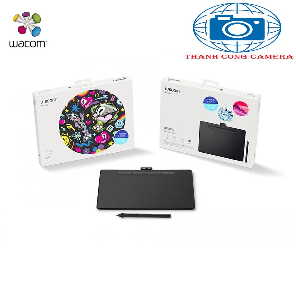 Bảng Vẽ Wacom Intuos S CTL 4100 Màu Đen Hàng Chính Hãng