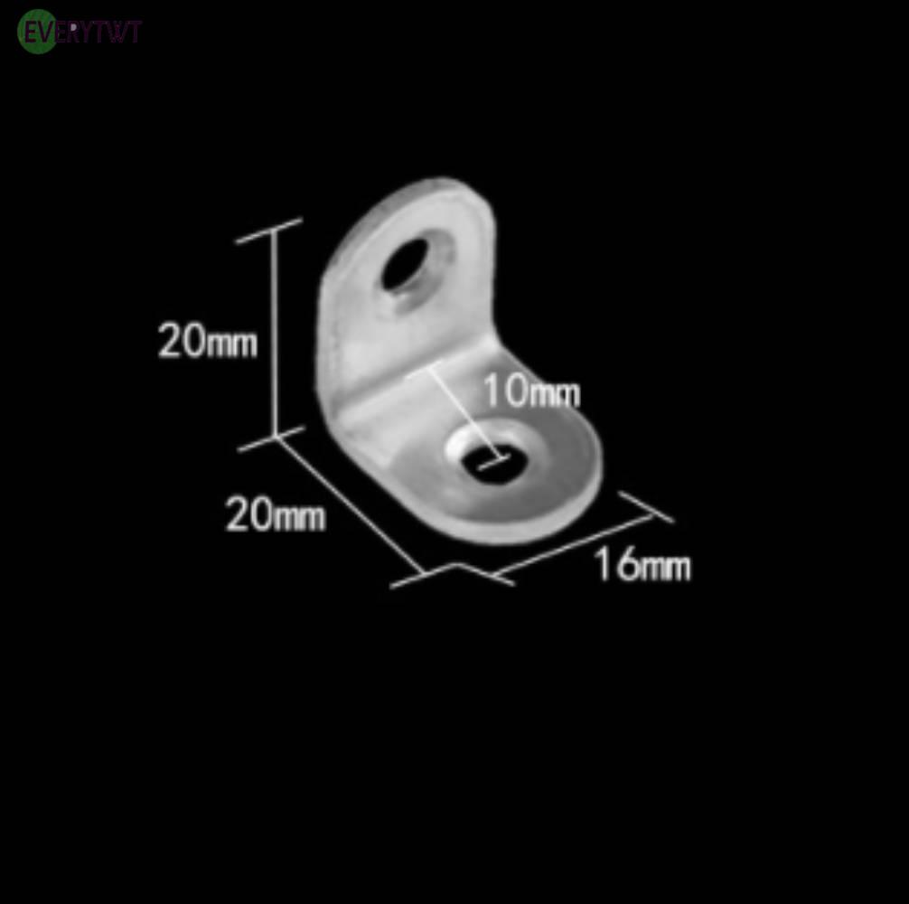 Bộ 10 Giá Đỡ Góc Vuông 90 Độ Bằng Thép Không Gỉ