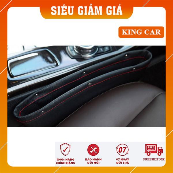 Khay để đồ kẹp khe ghế ô tô, khay để đồ khe ghế oto bọc da sang trọng - Shop KingCar