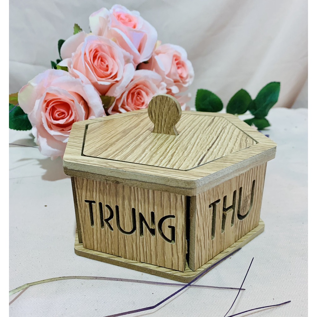Hộp Gỗ Đựng Bánh Trung Thu_ Hộp Gỗ Thiết Kế Theo Yêu Cầu| Thao Wedding Guestbook