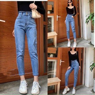 Quần baggy co giãn dáng lửng siêu mềm giãn - ảnh thật shop chụp