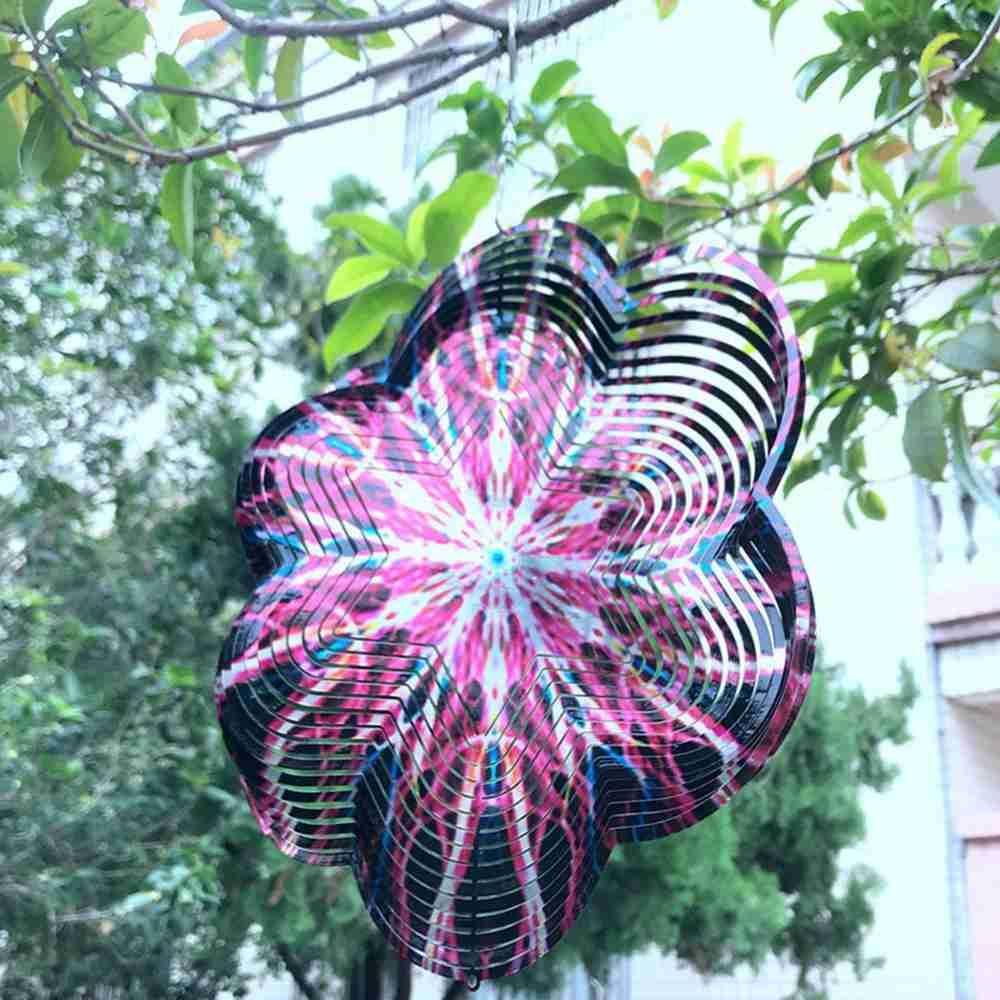 Chuông Gió Hình Con Quay 3D Trang Trí Sân Vườn