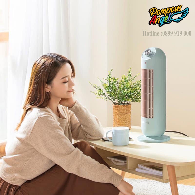 Quạt sưởi gốm - Máy sưởi điện ceramic tiết kiệm điện BEAR dáng đứng cho phòng 10-20m2 bảo hành 12 tháng