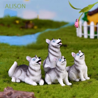 1/ 4 Mô hình chó husky xinh xắn dùng để trang trí
