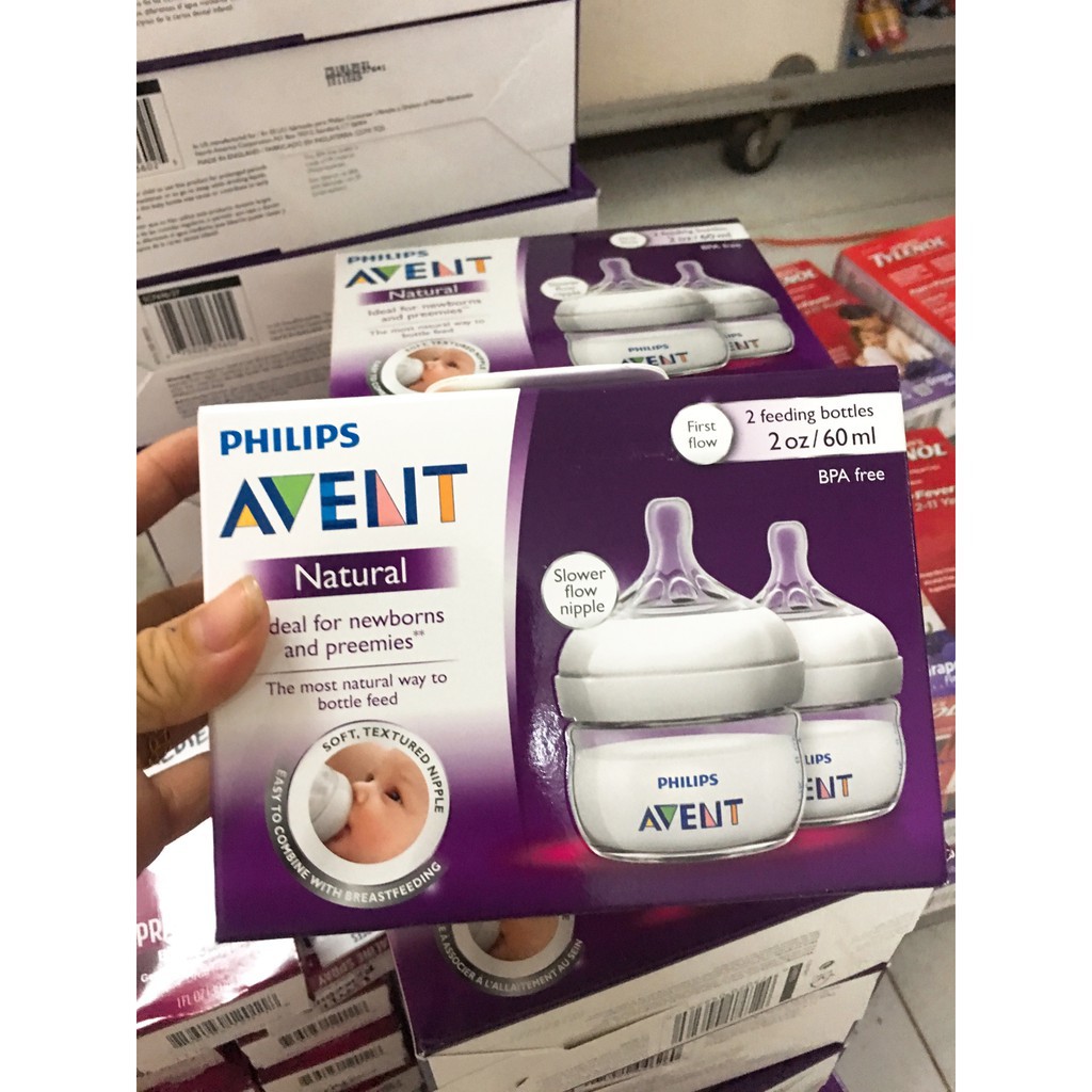 Set 3 Bình sữa avent 60ml/ 125ml / 260ml/ 330 ml