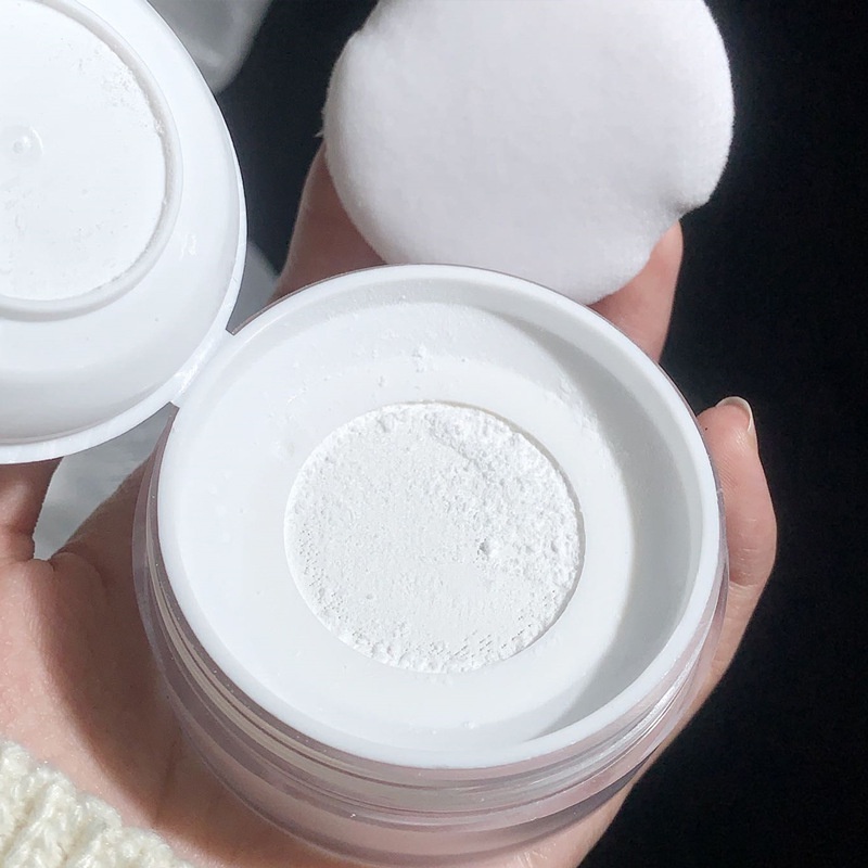 Phấn Phủ Dạng Bột 2 Màu Ngọc Trai Chống Nước Kiểm Soát Dầu Làm Mịn Da Trang Điểm Mịn Màng