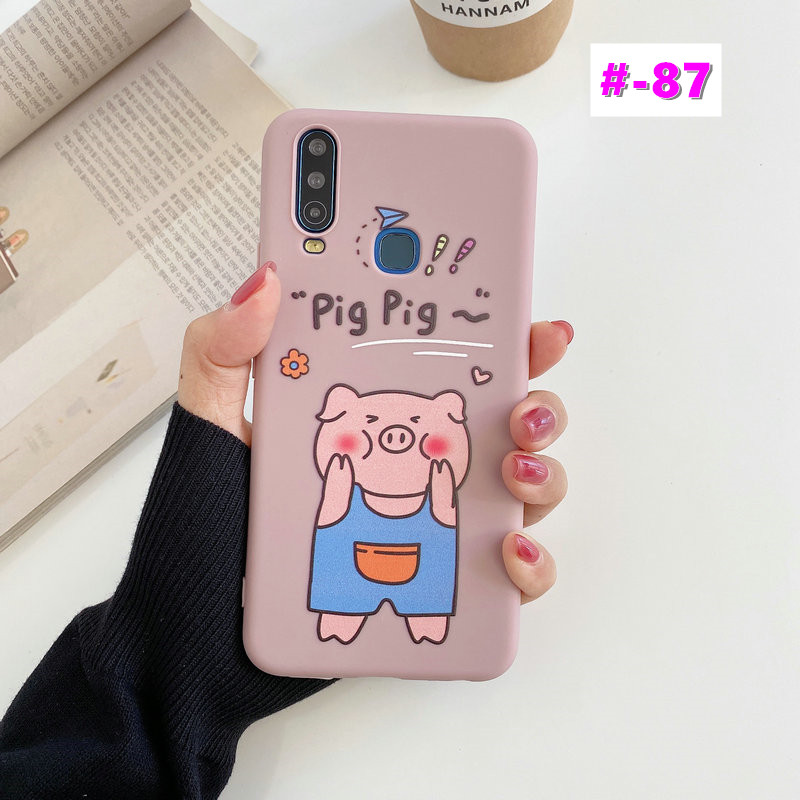 OPPO A15 A12 A12E A5 A9 2020 A3s A5s A7 A39 A57 A83 F1s F1 Plus F5/F5 Youth F9 Pro F11 Gấu dâu tây dễ thương Vỏ điện thoại di động vỏ mềm