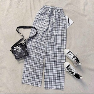 [HÌNH THẬT] Quần Kẻ Caro SIMPLE Dáng Suông Ống Rộng Ulzzang Unisex Chất vải Kate