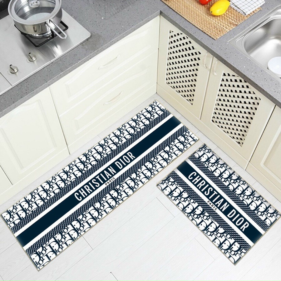 Bộ 2 thảm bếp BALI THƯƠNG HIỆU trang trí nhà bếp, mẫu mới nhất loại đẹp (Mặt sau đế cao su chống trơn trượt )