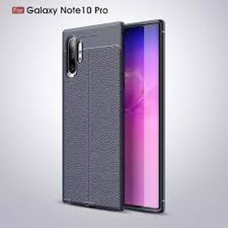 Ốp Lưng Samsung Note 10 Dẻo Giả Da Đen Đẹp