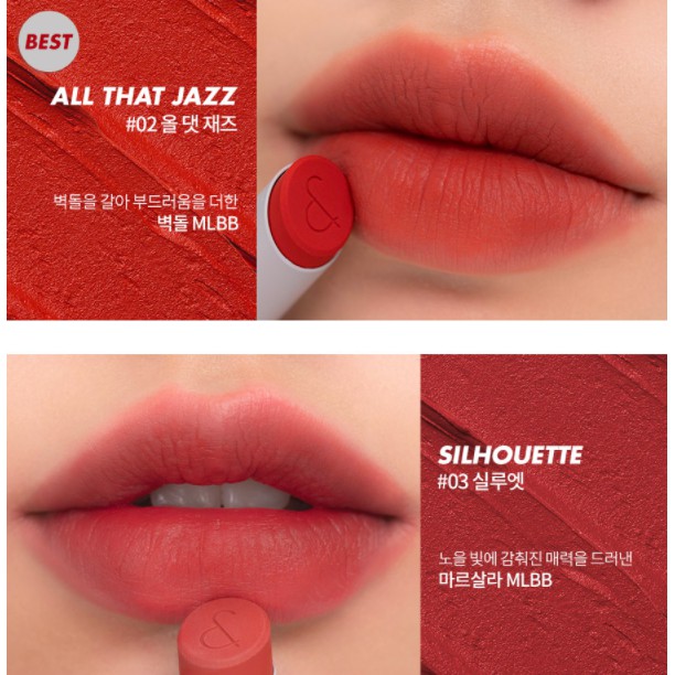 Son Lì Siêu Nhẹ Môi Rom&amp;nd Zero Matte Lipstick 3.0g