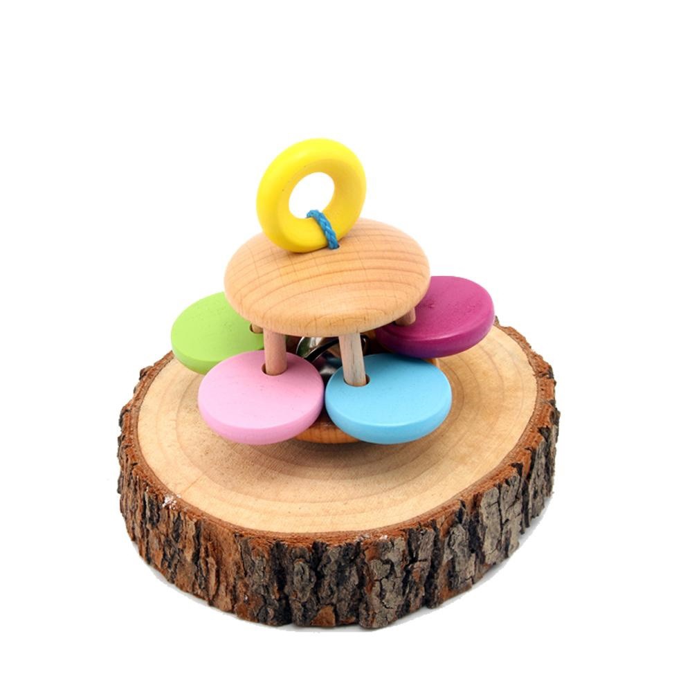 Lục Lạc Gỗ Benrikids Hình Chuông Trụ Học Âm Thanh Và Cách Cầm Nắm Cho Trẻ Sơ Sinh
